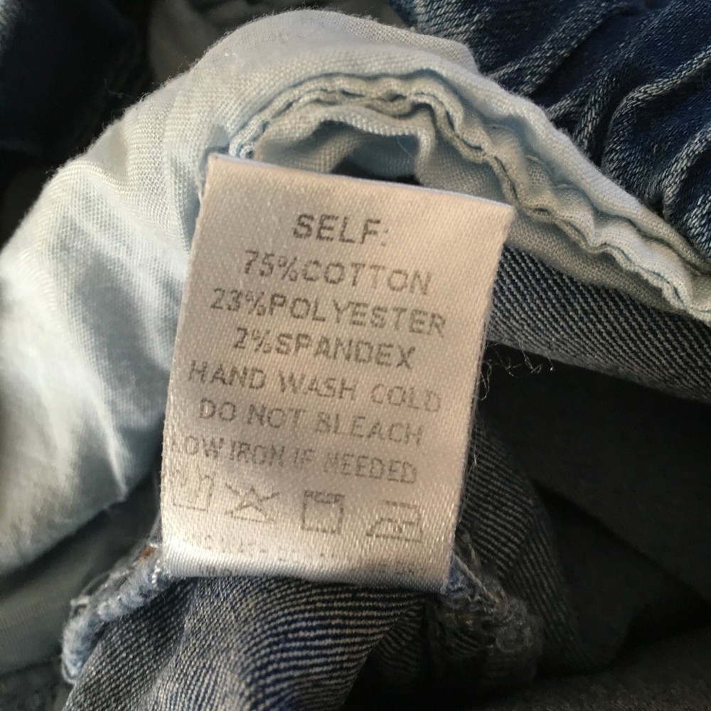 Aaron & Amber Women Jean Pants Size M Cotton Blend Elastic Waist Pull On Pockets - Picture 7 of 11